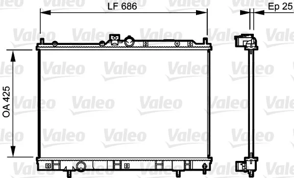 Chladič, chlazení motoru VALEO 735203 – OE MN156535
