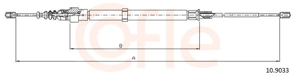 Tazne lanko, parkovaci brzda COFLE 10.9033 – OE 6Q0609721G
