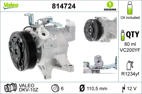 Kompresor, klimatizace VALEO 814724