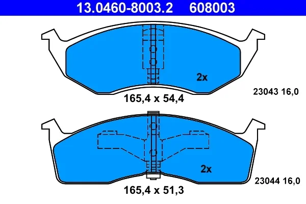 Brzdové destičky Starline BDS349 Brzdové destičky Starline BDS349