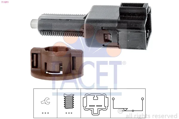 Spinac brzdoveho svetla FACET 7.1211