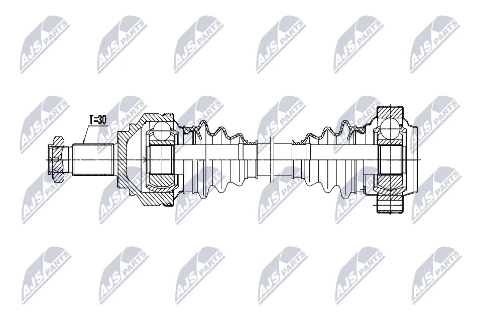 Hnací hřídel NTY NPW-BM-207 – OE 33217561789