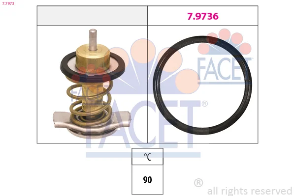 Termostat, chladivo FACET 7.7973