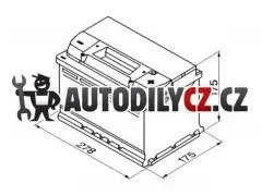 BO 0092S40070 72Ah P, s.p.680A ,BOSCH S4,12V,278x175x175 113970