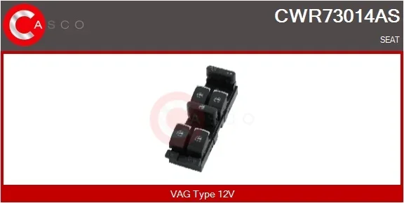 Spínač, zvedací zařízení oken CASCO CWR73014AS Spínač, zvedací zařízení oken CASCO CWR73014AS