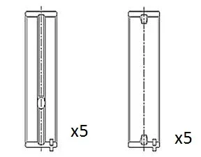 Hlavní ložiska klikového hřídele FAI AutoParts BM1031-025