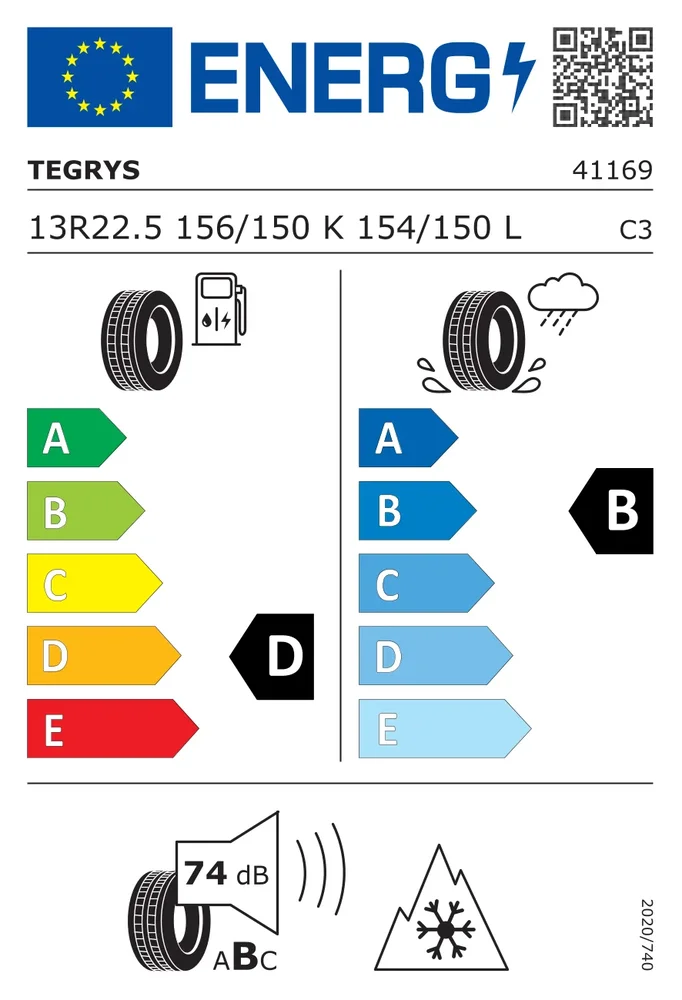 13R22.5 CTE TE68D TEGRYS 13R22.5CTETE68D
