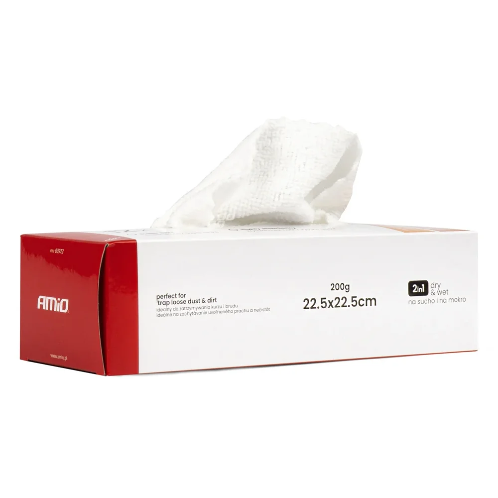 Box utěrek z mikrovlákna 22,5 x 22,5 cm 200g AMiO-03972 Box utěrek z mikrovlákna 22,5 x 22,5 cm 200g AMiO-03972