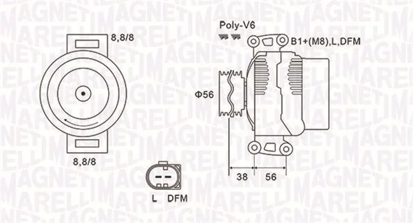 generátor MAGNETI MARELLI 063731811010