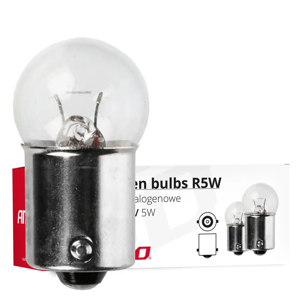 ZAROWKI 24V R5W BA15S 10SZT. AMIO 01003 ZAROWKI 24V R5W BA15S 10SZT. AMIO 01003