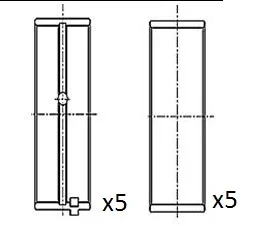 Hlavní ložiska klikového hřídele FAI AutoParts BM1023-STD