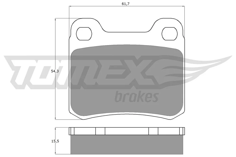 Sada brzdových destiček, kotoučová brzda Tomex Brakes TX10-371