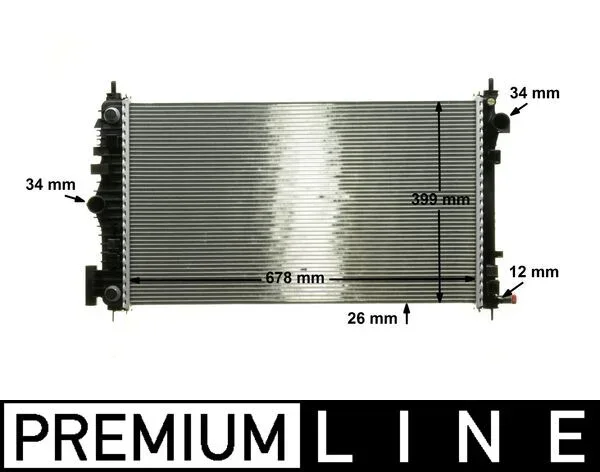 Chladič, chlazení motoru MAHLE CR1101000P