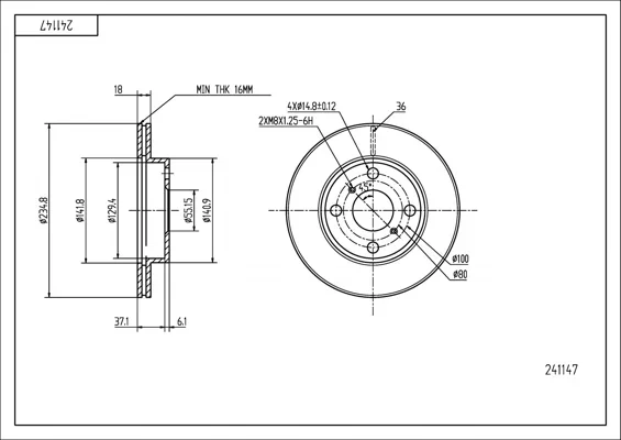 BRZ.KOTOUČ /P/YARIS 1.0,1.3I 99-/LAK/KPL HART 241147 BRZ.KOTOUČ /P/YARIS 1.0,1.3I 99-/LAK/KPL HART 241147