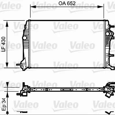 Chladič, chlazení motoru VALEO 735181 – OE 214100017R