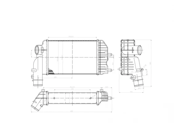 CHLADIČ VZDUCHU BOXER 2.5TD 94- HART 603467