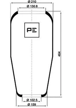 Mech, pneumaticke odpruzeni PE Automotive 084.060-70A Mech, pneumaticke odpruzeni PE Automotive 084.060-70A