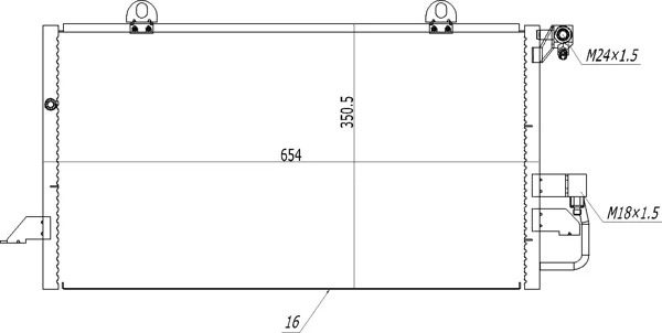 CHLADIČ DO KLIMAT.AUDI A6 1.9TDI 94-97 HART 636960