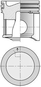 Píst KOLBENSCHMIDT 41522600