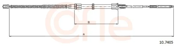 Tazne lanko, parkovaci brzda COFLE 10.7405 – OE 1H0609721D