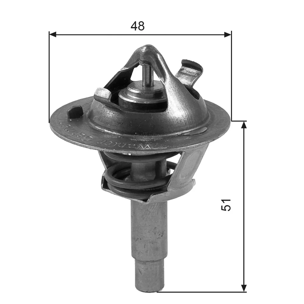 Termostat, chladivo GATES TH38490G1