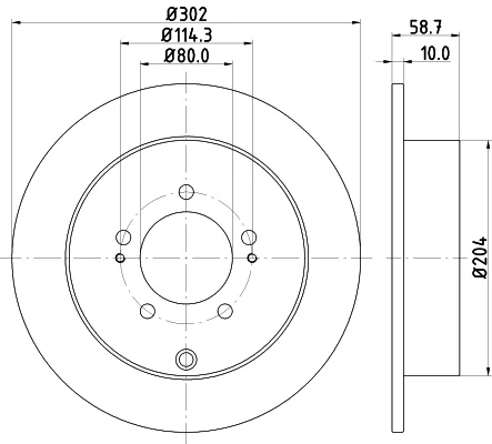 Brzdový kotouč HELLA 8DD355119-061