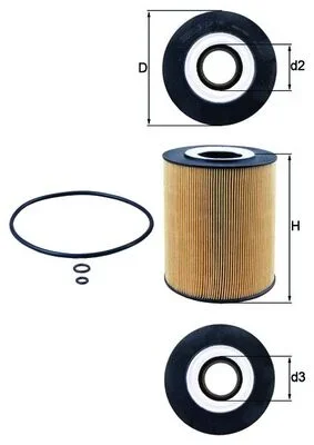 Olejový filtr MAHLE OX146D