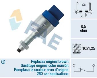 Spinac brzdoveho svetla FAE 24680