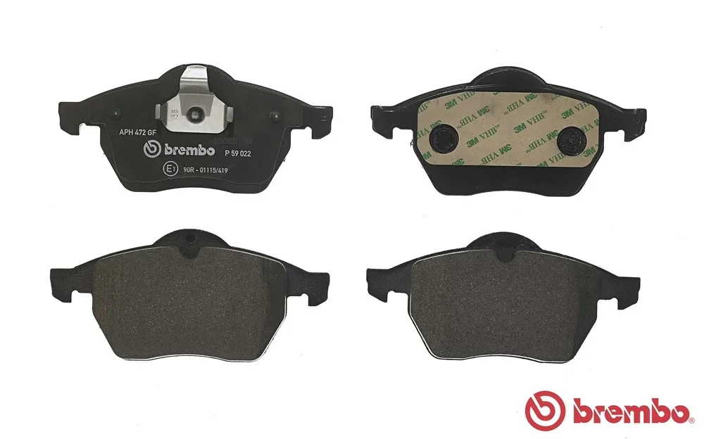 Sada brzdových destiček, kotoučová brzda BREMBO P59022