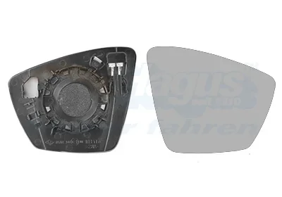 Sklo do zrcátka, vnější zrcátko VAN WEZEL 7643838 – OE 565857522