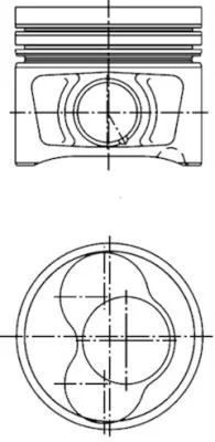 Píst KOLBENSCHMIDT 40408620