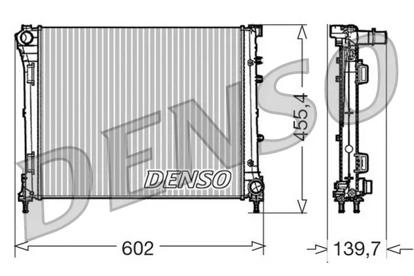 Chladič, chlazení motoru DENSO DRM09162 Chladič, chlazení motoru DENSO DRM09162