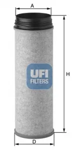 Filtr - sekundární vzduch UFI 27.649.00