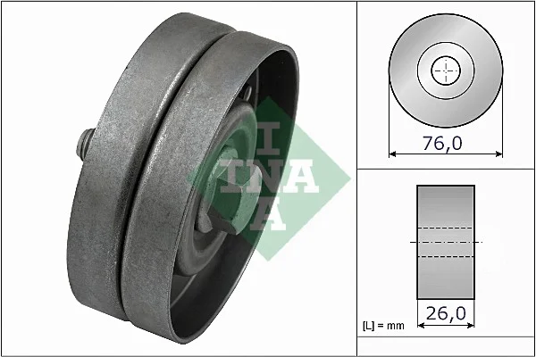 Vratna/vodici kladka, klinovy zebrovy remen Schaeffler INA 532032630