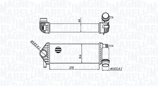 Chladič turba MAGNETI MARELLI 351319205510