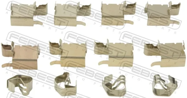 Sada příslušenství, obložení kotoučové brzdy FEBEST 0103-NRE180F