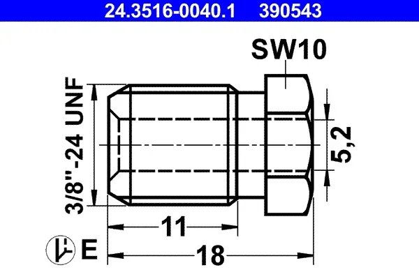 Spojovaci sroub ATE 24.3516-0040.1